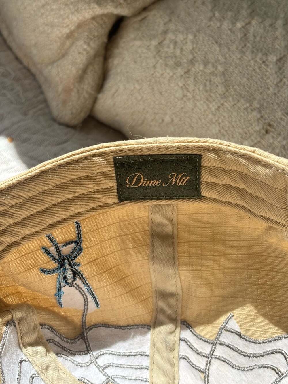 Dime Spider Low Pro Cap Beige Embroidered - Picture 9 of 10